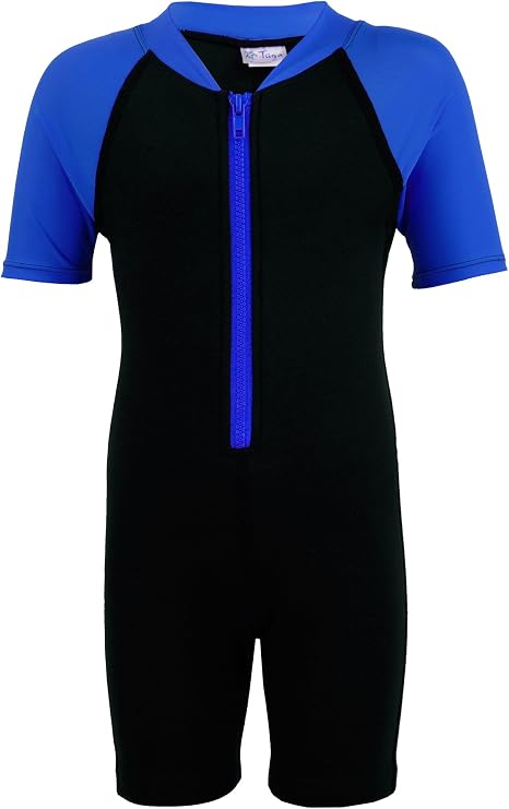 Tuga Boys Thermal Shorty 1.5mm Neoprene/Spandex Wetsuit 1-14 Years, UPF 50+