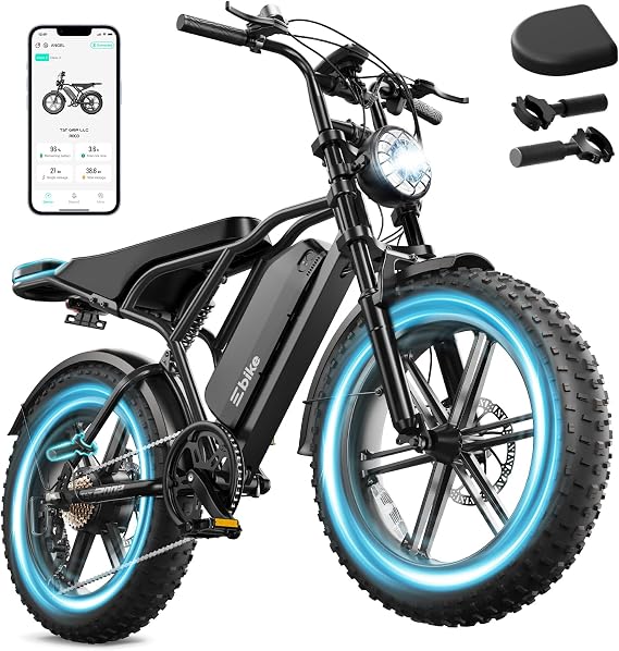 TST Electric Bike for Adults, 48V 15Ah Battery for Urban Cycling, 60 Miles | 1500W Peak Motor, Dual Suspension ,7-speed Gears, 3 Working Modes, Suitable for Commuters and Beginner Cyclists,DIY