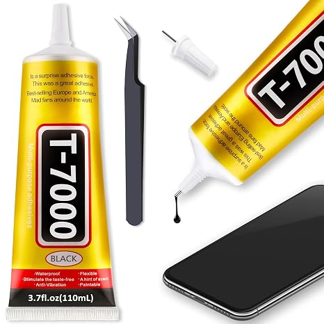 Cridoz T-7000 Black Adhesive Glue for Cell Phone Screen Repair