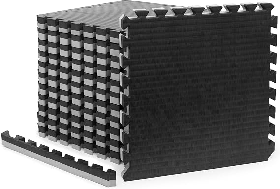 Gold BJJ Home Jiu Jitsu Mats - Extra Thick 1.5" Interlocking Puzzle Mats for Grappling, Wrestling, MMA & Judo Training Room Flooring