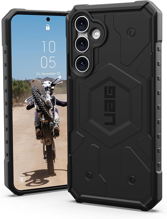 URBAN ARMOR GEAR UAG Samsung Galaxy S23 FE Case, Pathfinder Black Rugged Military Drop Proof Shockproof Anti-Slip Protective Cover