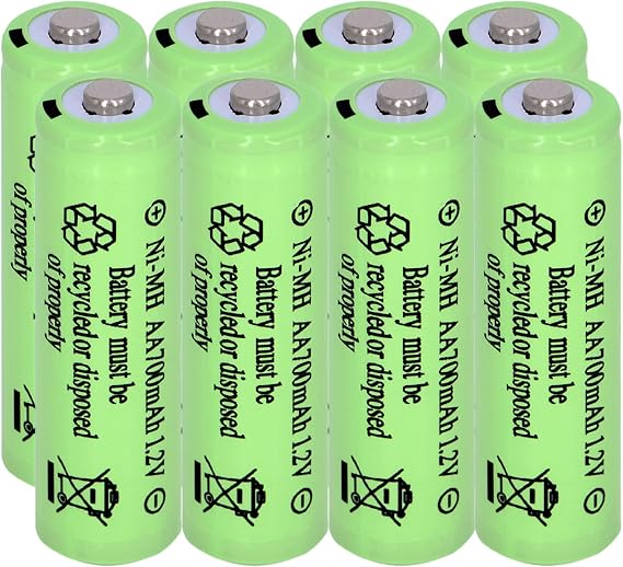 8PCS Ni-MH1.2V AA 700mAh Rechargeable Battery for Solar Light