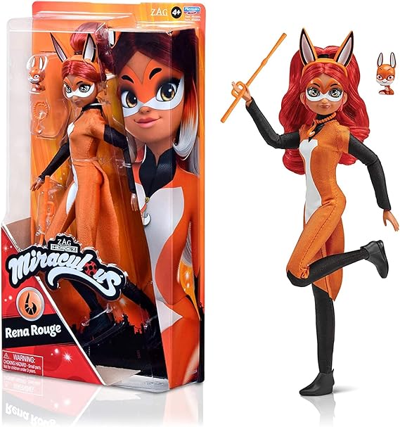 Miraculous Miraculous Ladybug & Chanoir 10.5" Action Doll Linarouge Rena Rouge with Trixx