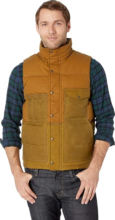 Filson Men's Down Cruiser Vest - Dark Tan - L