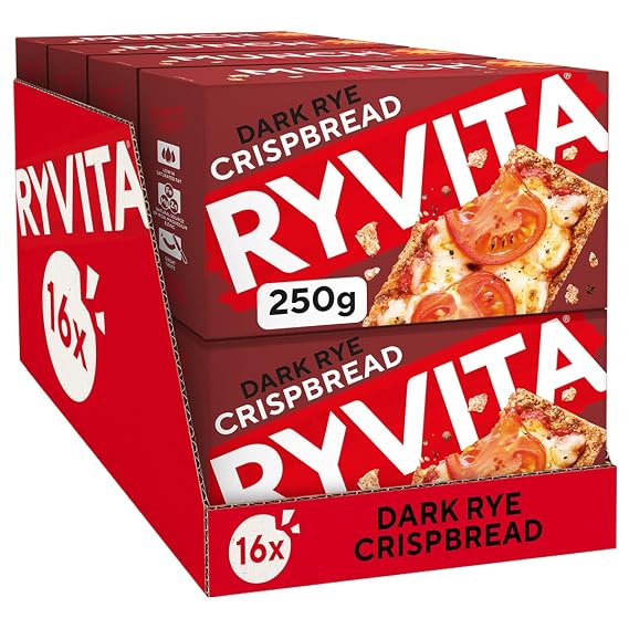 Ryvita Dark Rye Crispbread, 250 g