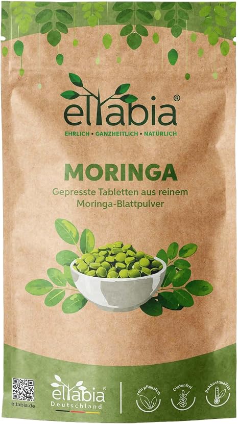 Moringa Tablets 2500 Pellets Moringa Oleifera High Dose 3500 mg Daily Dose in Premium Raw Food Quality
