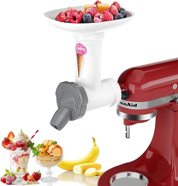 Ice Cream Maker Attachment for KitchenAid Stand Mixer, Dairy Free Treat