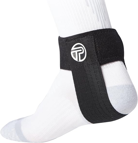 Pro-Tec Athletics Achilles Tendon Support, Tendinitis Relief, Compression Pad, Stabilization, Adjustable Strap & Heel Lift