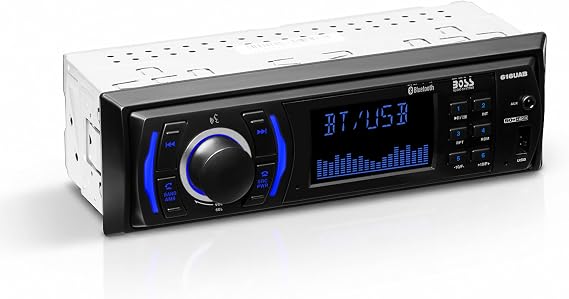 BOSS Audio Systems 616UAB Single DIN Bluetooth Car Stereo, No DVD, USB