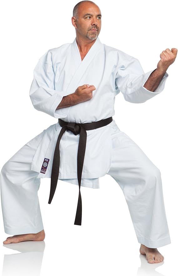 Ronin Brand Shiai Purple Label Karate Gi - High Grade Middleweight 9.5oz. Snappy Canvas Material-Kata Cut/Comp Karate Uniform