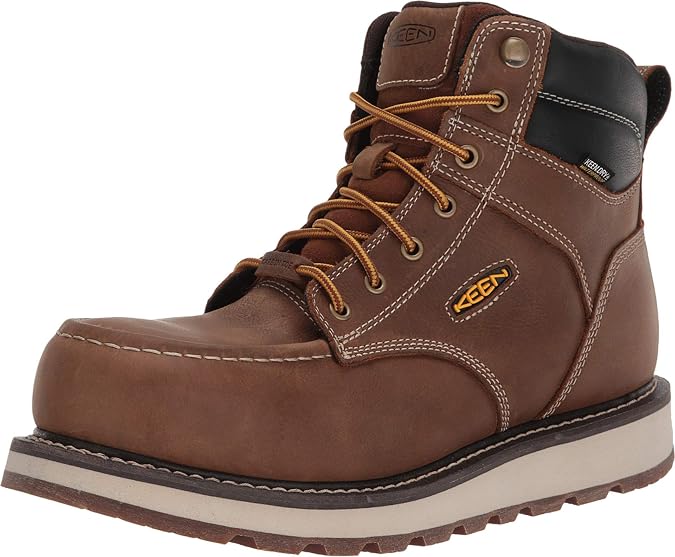 KEEN Utility Mens Cincinnati 6 Composite Toe Waterproof Wedge Work Boots