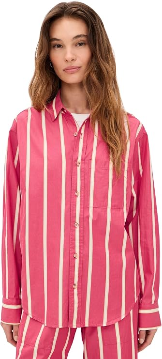 DONNI. Women's The Pop Stripe Shirt
