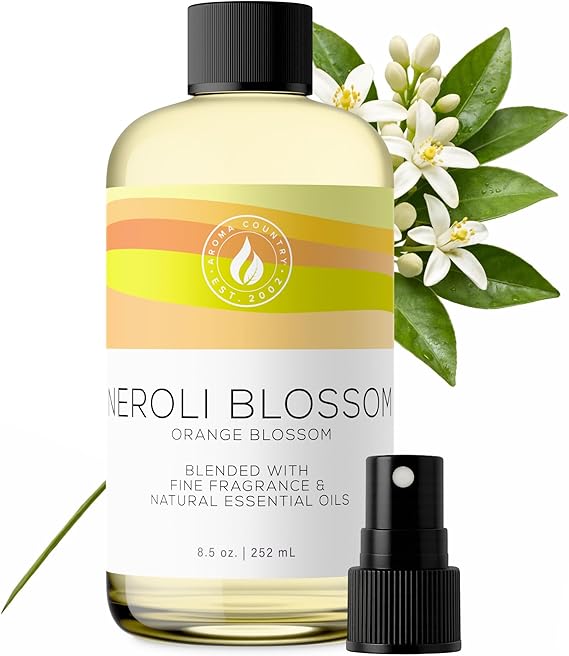 Aroma Country Neroli Blossom Luxury Diffuser Oil Refill (8.5 Fl Oz) | Hotel-Inspired Long-Lasting Home Fragrance for Aromatherapy, Reed Diffusers, Diffuser Machines & Room Sprays