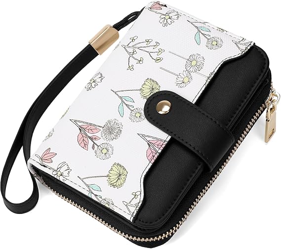 SENDEFN Leather Credit Card Holder RFID Blocking Wallet for Women Large Capacity Card Case Organizer Wristlet with 35 Slots