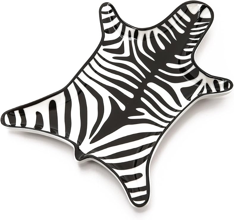 Jonathan Adler The Zebra Dish, Black/White