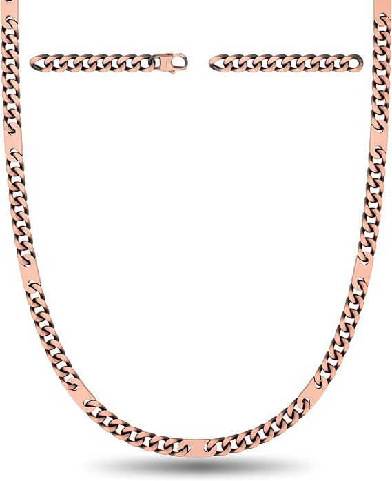 MagnetRX Copper Magnetic Necklace - Effective Necklace for Men and Women - 99.9% Pure Copper Chain with Magnets (20.0 Inches)