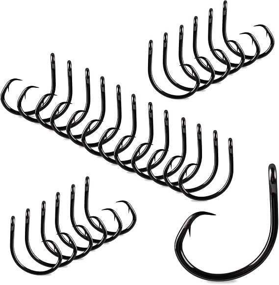 Mustad 39950NP Demon Perfect Inline Circle Hook, 3X Strong, Black Nickel