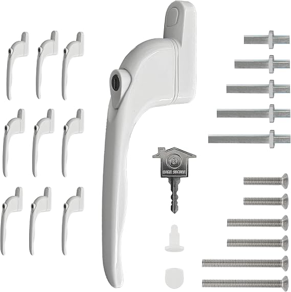x10 - Home Secure™ Universal uPVC Window Handle Multi-Spindle - White