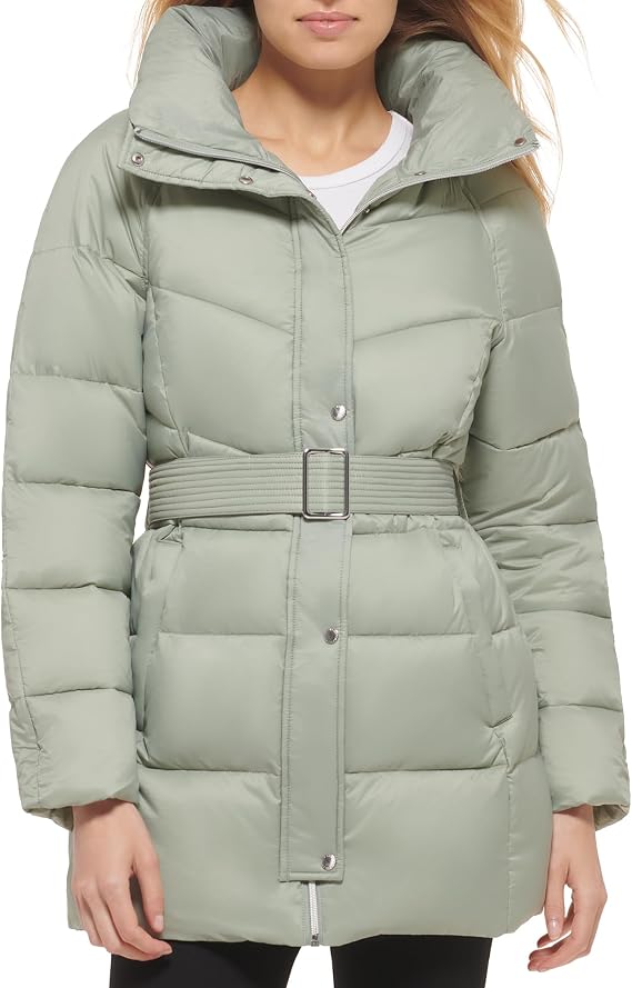 Cole Haan Women's Belted Zip-up Jacket
