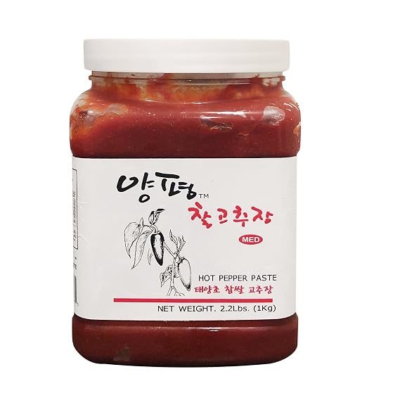 Yangpyeong Premium Unpasteurized Seasoned Soybean Paste 2.2lbs (Hot Pepper Paste, 1 Pack)