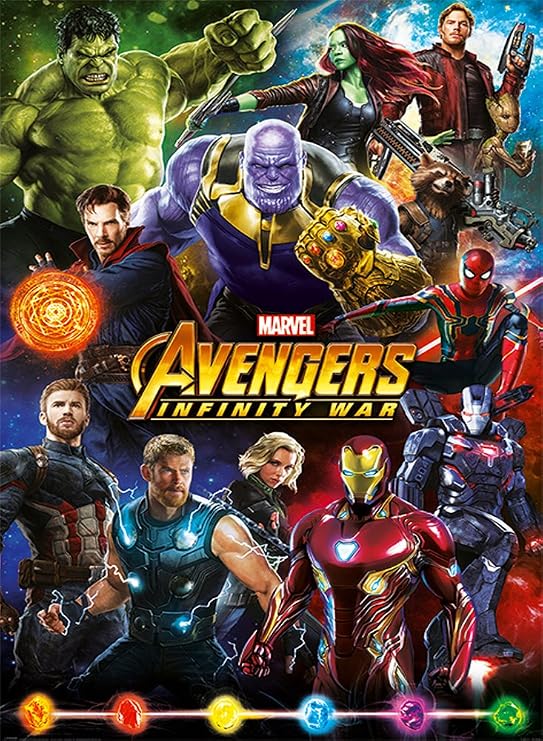 AWDIP Official Avengers Infinity War Character Maxi Poster