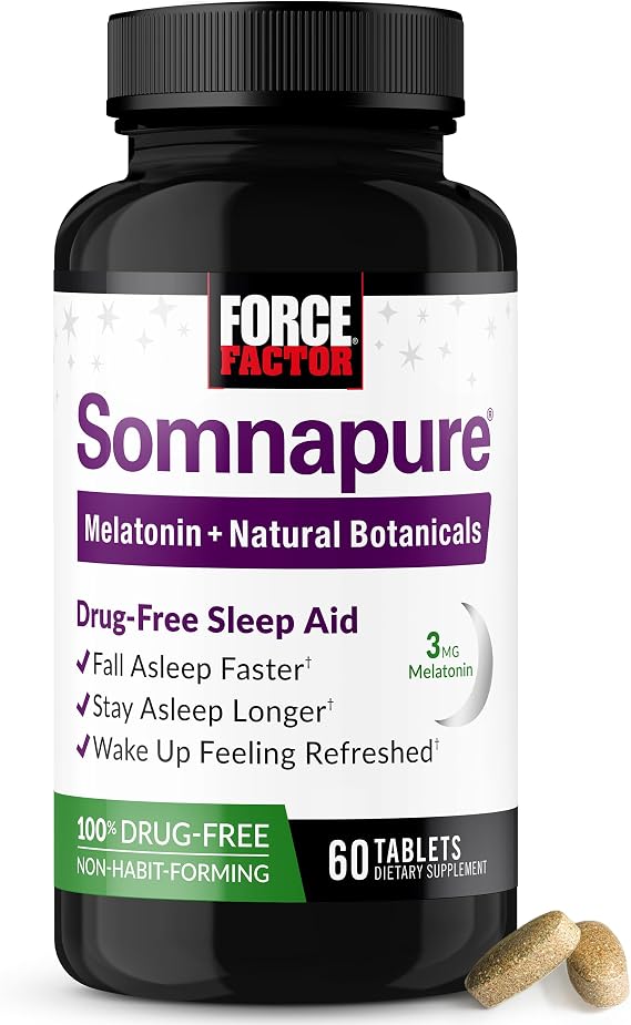 Force Factor Somnapure Drug-Free Sleep Aid for Adults