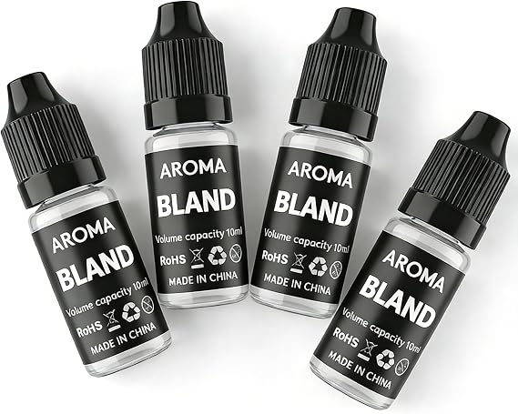 Odorless Aromatic Refill for Cocktail Bubble Gun | 4 x 10 ml and 4 containers