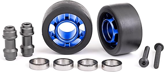 Traxxas X-Maxx/XRT Wheelie Bar Wheels Blue TRA7775X