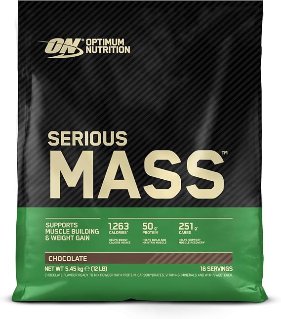 ON Optimum Nutriti Serious Mass Chocolate Flavored 5.45kg 16 Service