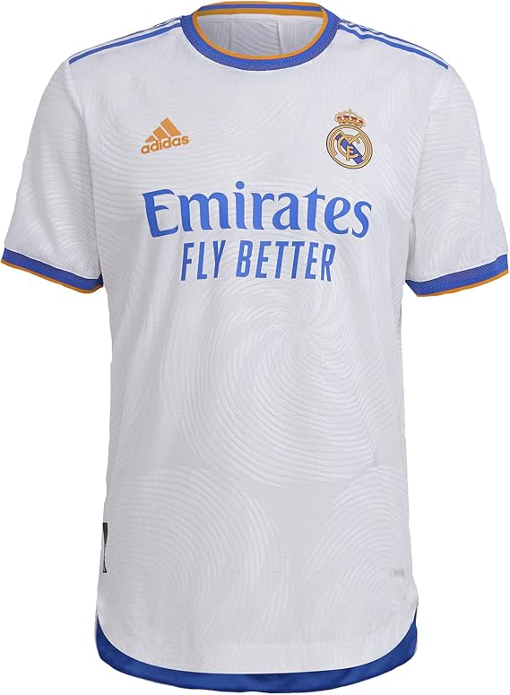 adidas Men's Real Madrid Home Authentic Soccer Jersey 21/22 (X-Large) White