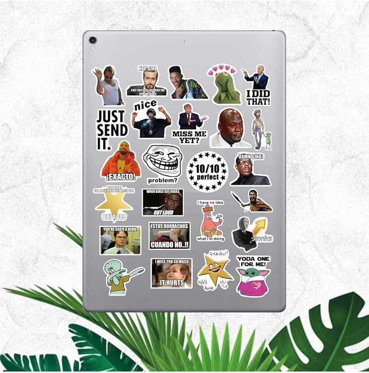 Komik Mem Çıkartma Seri 1 Macbook Notebook Tablet Telefon Ajanda Laptop Defter Sticker Seti
