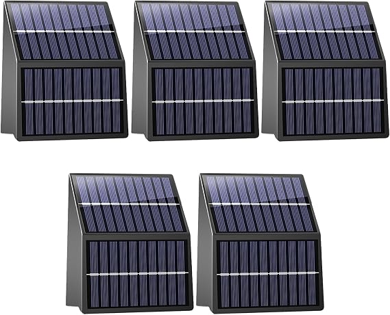 artcool Solar Fence Lights Outdoor with Dual Panels Fence Light Solar Powered Weatherproof LED Solar Lights Outdoor for Yard,Patio,Wall,Steps-Stable
