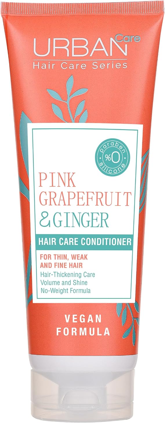 URBAN Care Pink Grapefruit & Ginger İnce Telli Saçlara Özel Dolgunlaştırıcı Saç Bakım Kremi 250 ml- Vegan