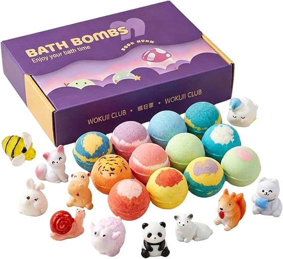 Bath Bombs with Toys Inside Bath Bombs for Kids with Toys Inside with Kids with Surprise with Hidden Ocean.