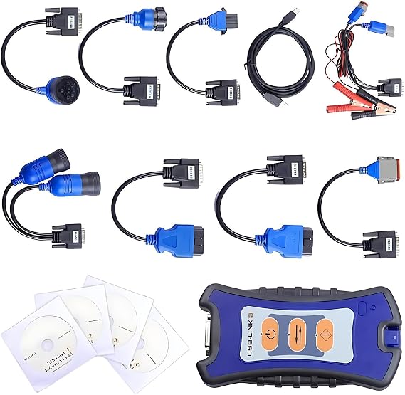Diesel Laptops for Nexiiq USB Link 3 Diesel Universal Truck Excavator Diagnostic Scanner Tool Wired Edition with Repair Information & Diagnostic Software for Nexiq USB Link 3