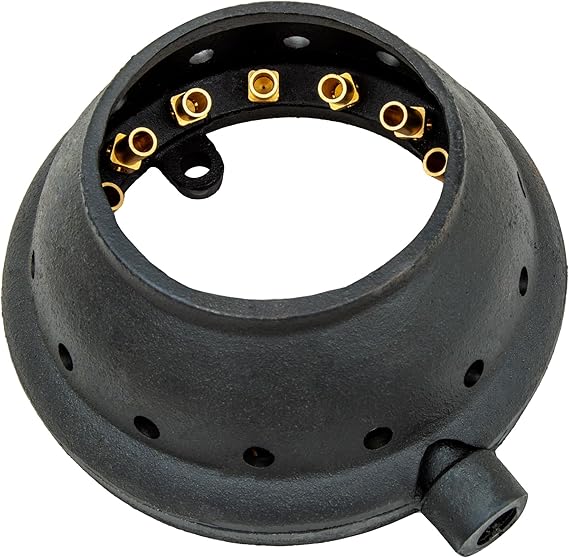GSW Chinese Wok Range 15 Copper Tips 9 Speed Burner with Cap, Cast Iron Body, Natural Gas, WR-JBC9NG-15