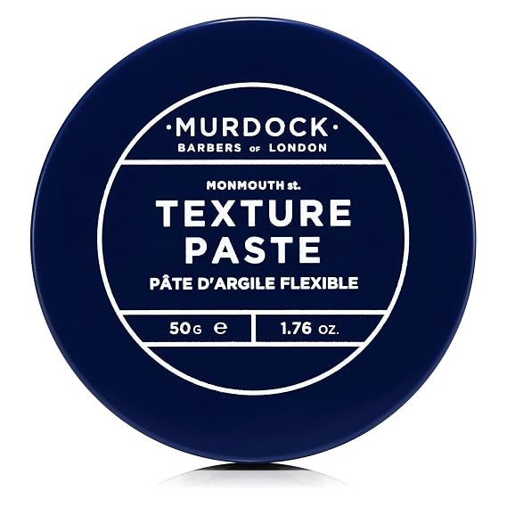 Murdock London Texture Paste Soft Hold, Low Sheen Hair Paste for Men + Rough Textured Finish Without Grease Lightweight Styling Cream for Short to Medium Hair (1.76 fl. oz.)
