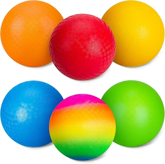 U&C Planet 6/12Pack 8.5 Inch Dodgeballs for Kids Soft Playground Balls