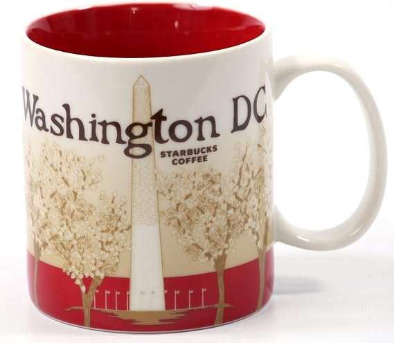 Starbucks Coffee 2011 Washington Dc Mug, 16 Fl Oz White