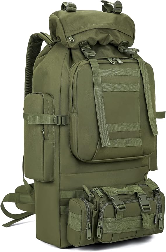 100L Camping Hiking Backpack,Molle military Tactical rucksack backpack,Waterproof Lightweight Hiking Backpack