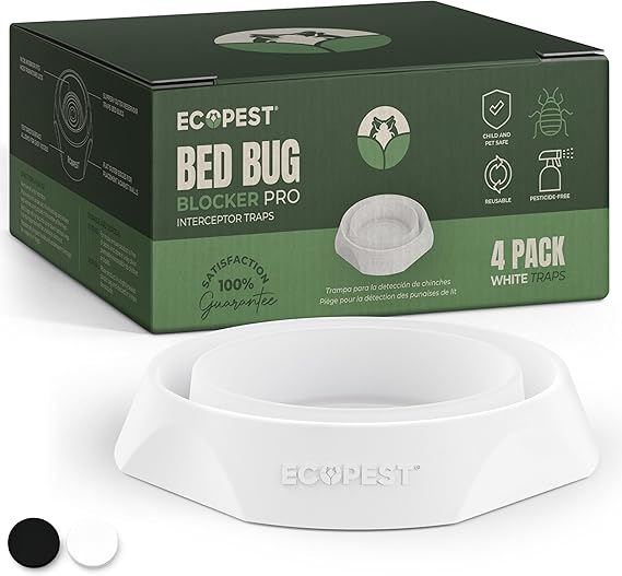 Bed Bug Interceptor Trap - 4 Pack White