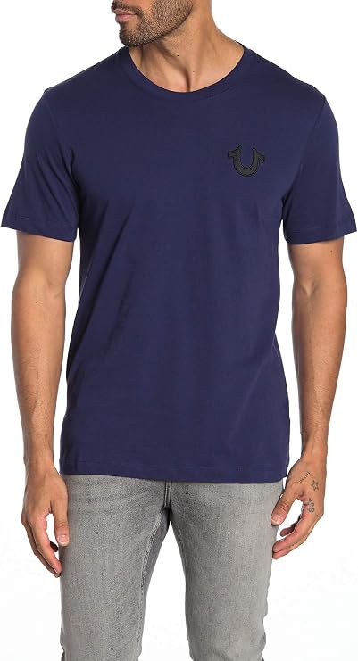 True Religion Men's Logo Graphic Short Sleeve Crewneck Tee