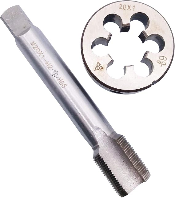 HSS M20 x 1mm Tap and M20 x 1.0mm Die Metric Thread Right Hand
