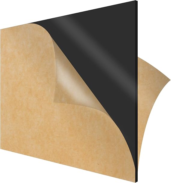 SimbaLux Acrylic Sheet Black Opaque Cast Plexiglass 12x12 1/4 Thick 6mm