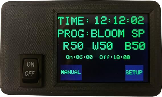 California Lightworks Solar System Controller for SolarSystem 550 LED fixture 24-hour Week by Week Timer, Automated Sunrise/Sunset, Veg/Bloom and Seasonal Program CLW2000