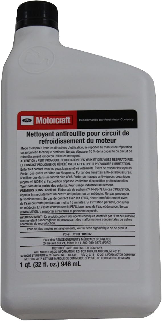Ford Genuine Ford Fluid VC-9 Engine Cooling System Iron Cleaner - 1 Quart