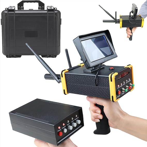 Professional Metal Detector for Adults, LCD Display & Adjustable Dual Rod Super Easy To Operate Gold Detector With Screen, 16 M Deep Long Range,One-click Quick Matching, Higher Accuracy Metal Scanner