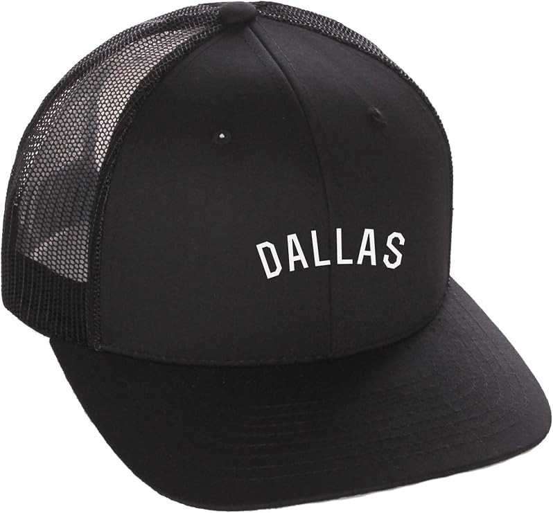 Daxton USA Cities Trucker Mesh Structured Hat Mid Profile Snapback Cap