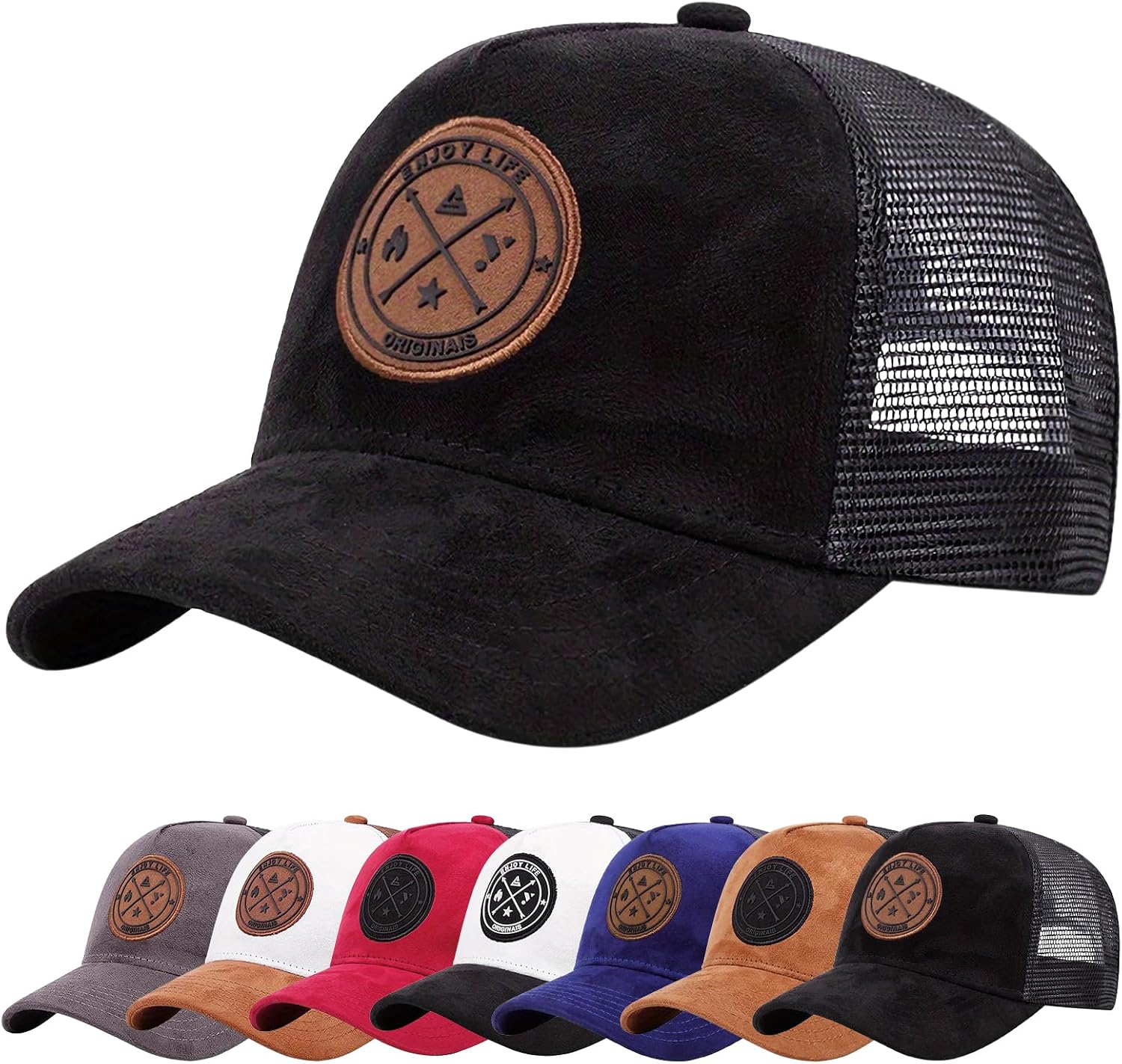 Baynetin Unisex Baseball Cap | Embroidered Trucker Style | Adjustable Mesh Back | UPF50+ UV Protection | Summer Sun & Sports Hat