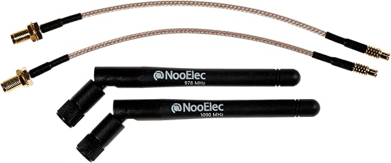 NooElec ADS-B Discovery 3dBi Antenna Bundle - 1090MHz & 978MHz Antenna Bundle for SMA and MCX-Connected Software Defined Radios (SDRs)